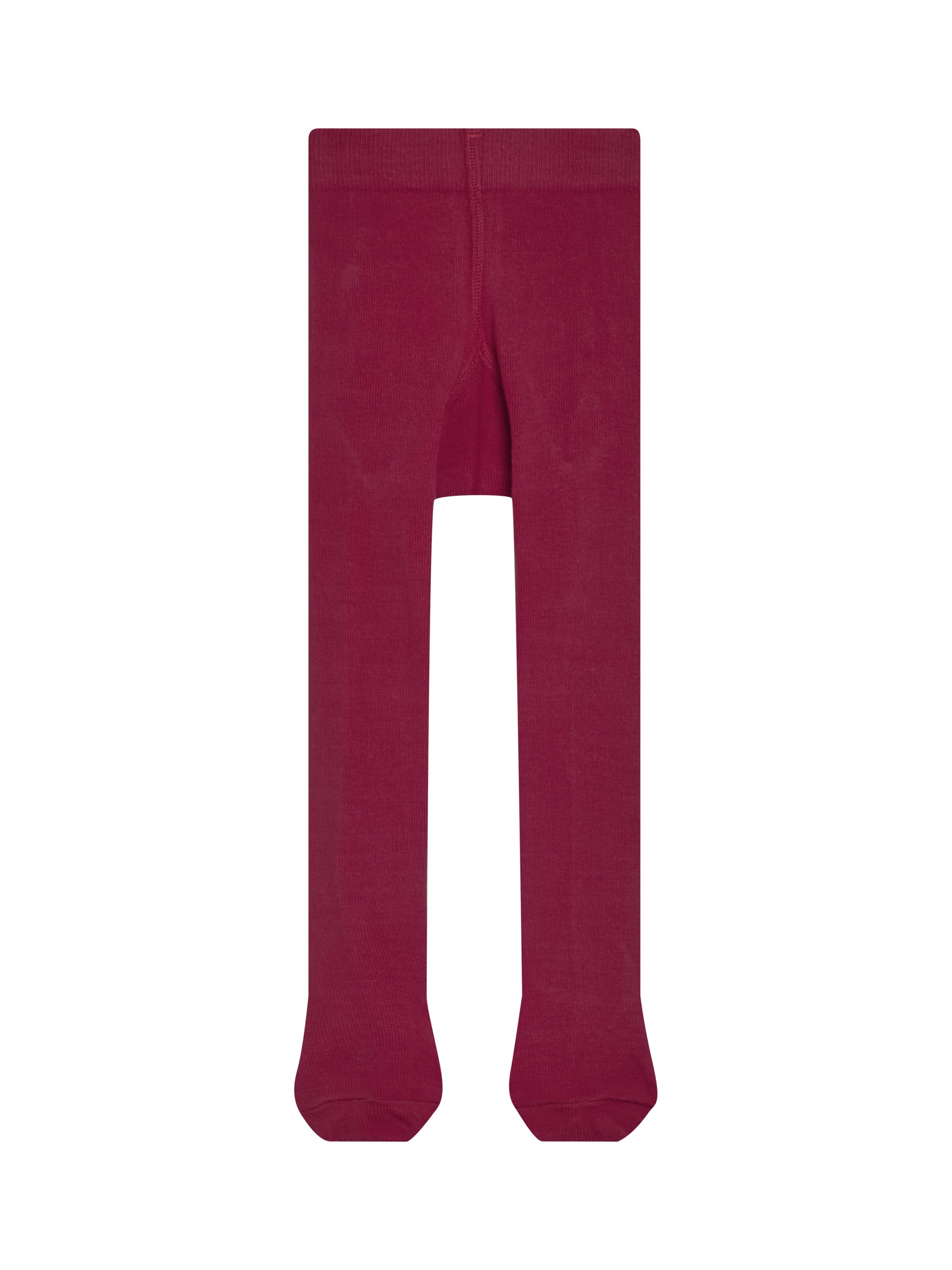 Product image 2 of 3, which shows JoJo Maman Bébé Kids' Cotton Rich Plain Tights, Berry, 0-6 months