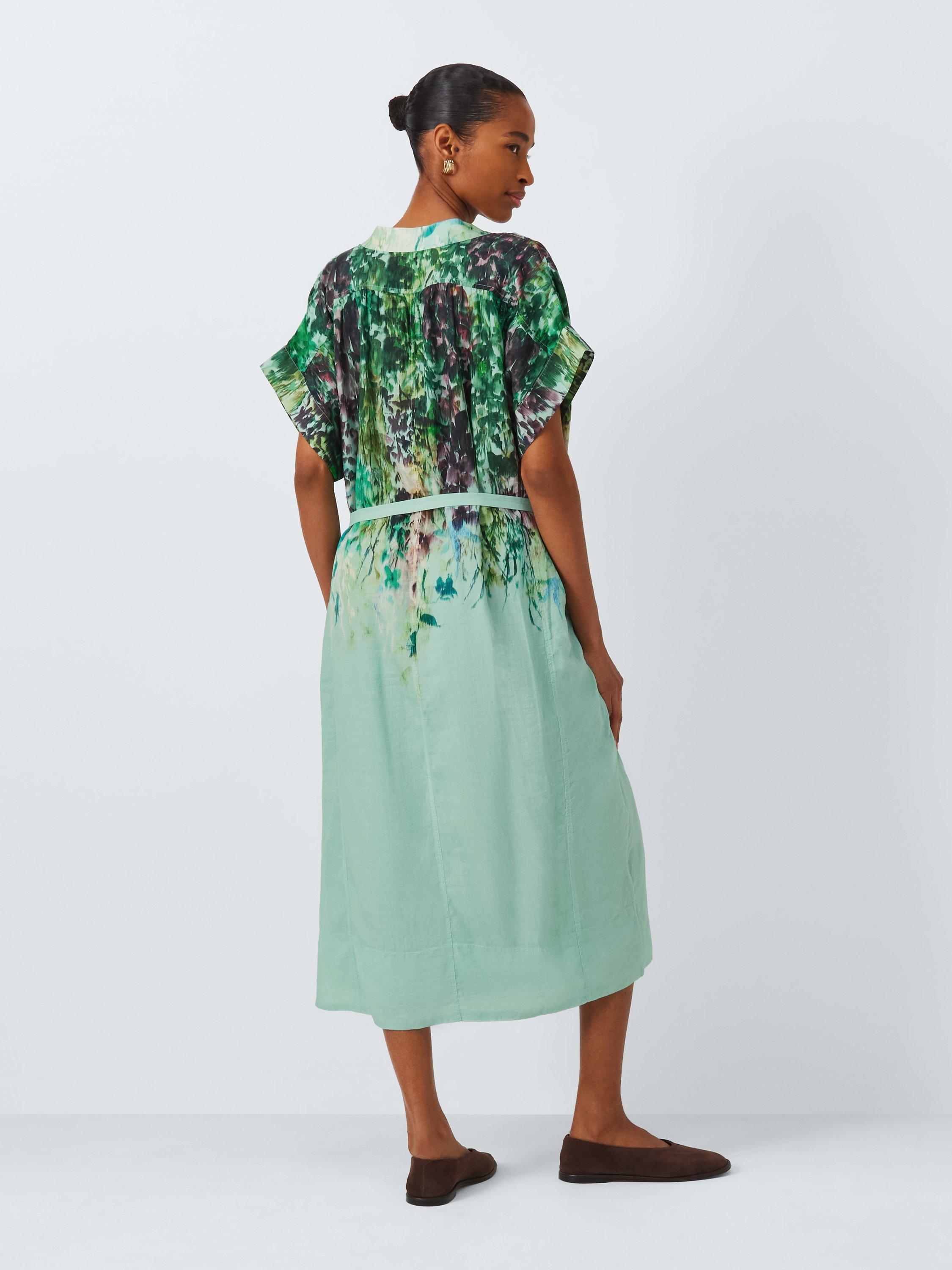 Product image 2 of 6, which shows John Lewis Wild Bloom Cotton Blend Dress, Multi, 12