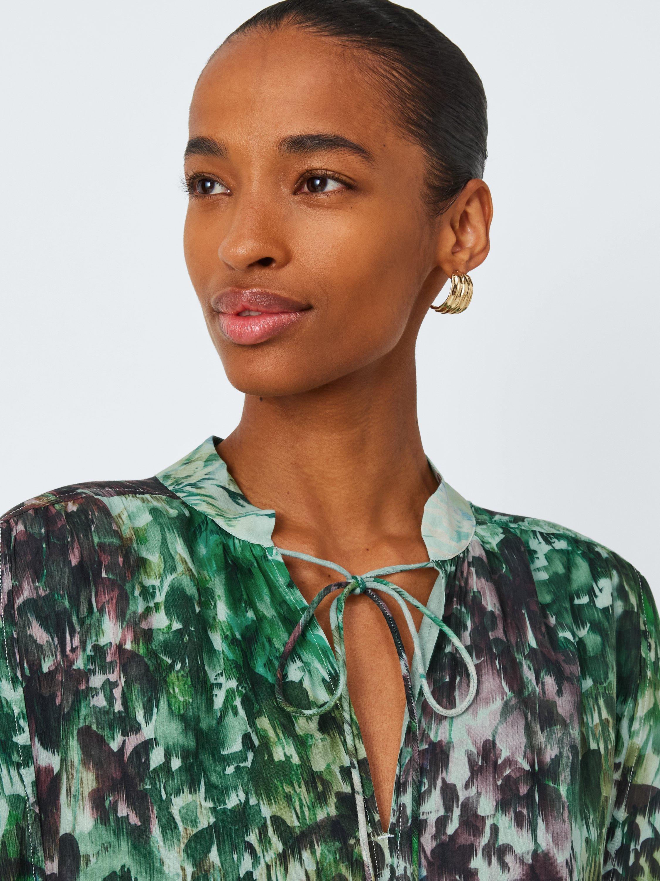 Product image 5 of 6, which shows John Lewis Wild Bloom Cotton Blend Dress, Multi, 12