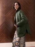 Whistles Esther Quilted Coat, Khaki