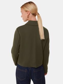 Whistles Marla Ponte Zip Through Jacket - view 2, Khaki