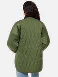 Whistles Petite Esther Quilted Coat, Khaki