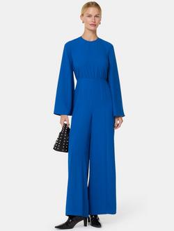 Whistles Bonnie Gathered Jumpsuit, Blue