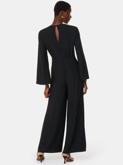 Whistles Bonnie Gathered Jumpsuit - view 2, Black