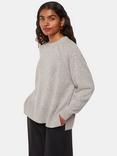 Whistles Petite Ultimate Cashmere Jumper, Grey Marl