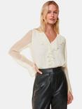 Whistles Ruffle Collar Detail Blouse