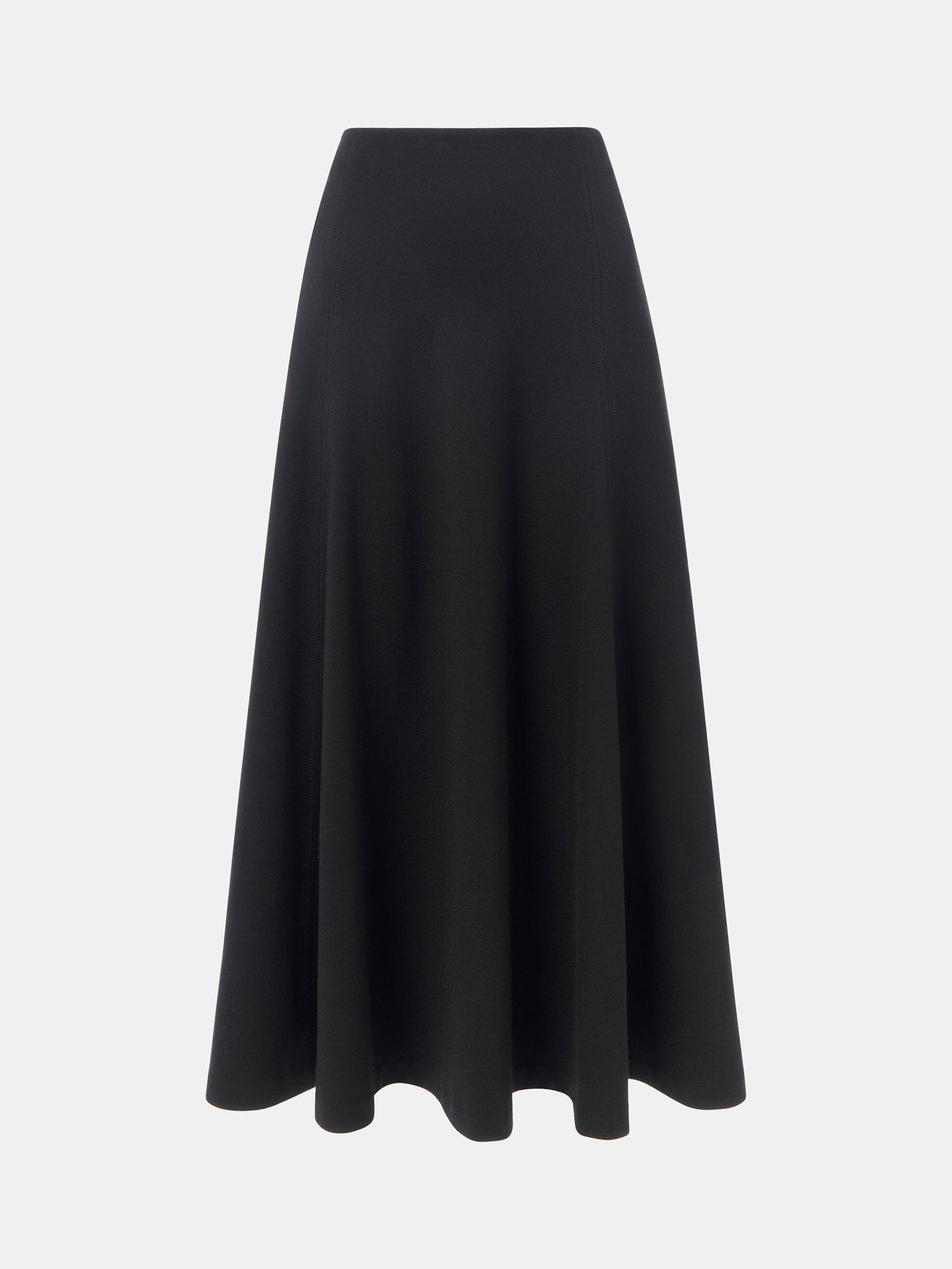 Plus size black ponte skirt hotsell