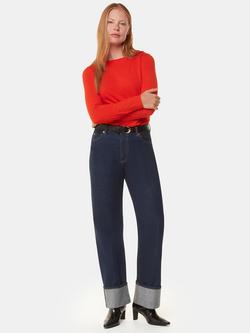 Whistles Slim Straight Neck Top, Red