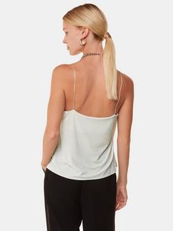 Whistles Velvet Cowl Neck Cami - view 2, Silver