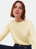 Whistles Wool Blend Crew Neck Top, Yellow