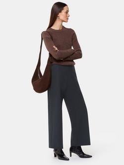 Whistles Louisa Tab Detail Trousers, Black, Black