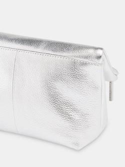 Whistles Cecilia Fold Over Make Up Bag - view 2, Silver