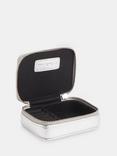 Whistles Lotta Leather Mini Jewellery Box, Silver