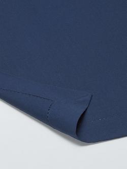 John Lewis Hem Stitch Organic Cotton Tablecloth, Blue - view 2, Blue