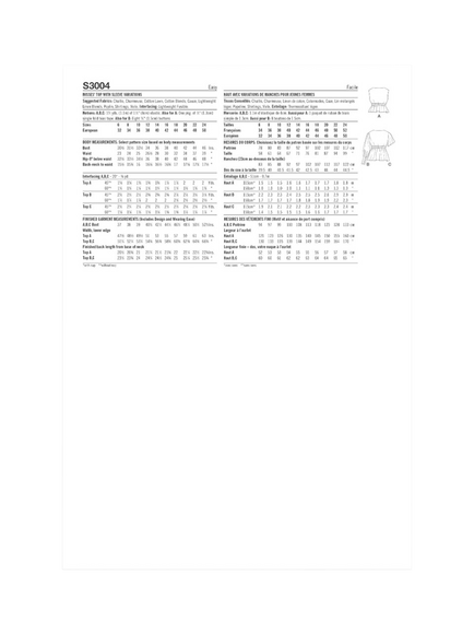 Simplicity Misses' Tops Sewing Pattern, S3004 - view 2, White