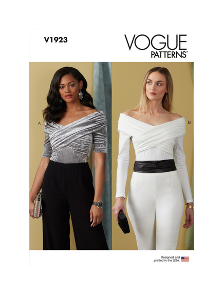 Vogue Misses' Bodysuit Sewing Pattern, V1923, White