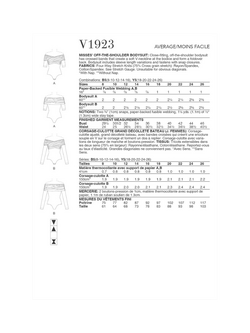 Vogue Misses' Bodysuit Sewing Pattern, V1923 - view 2, White