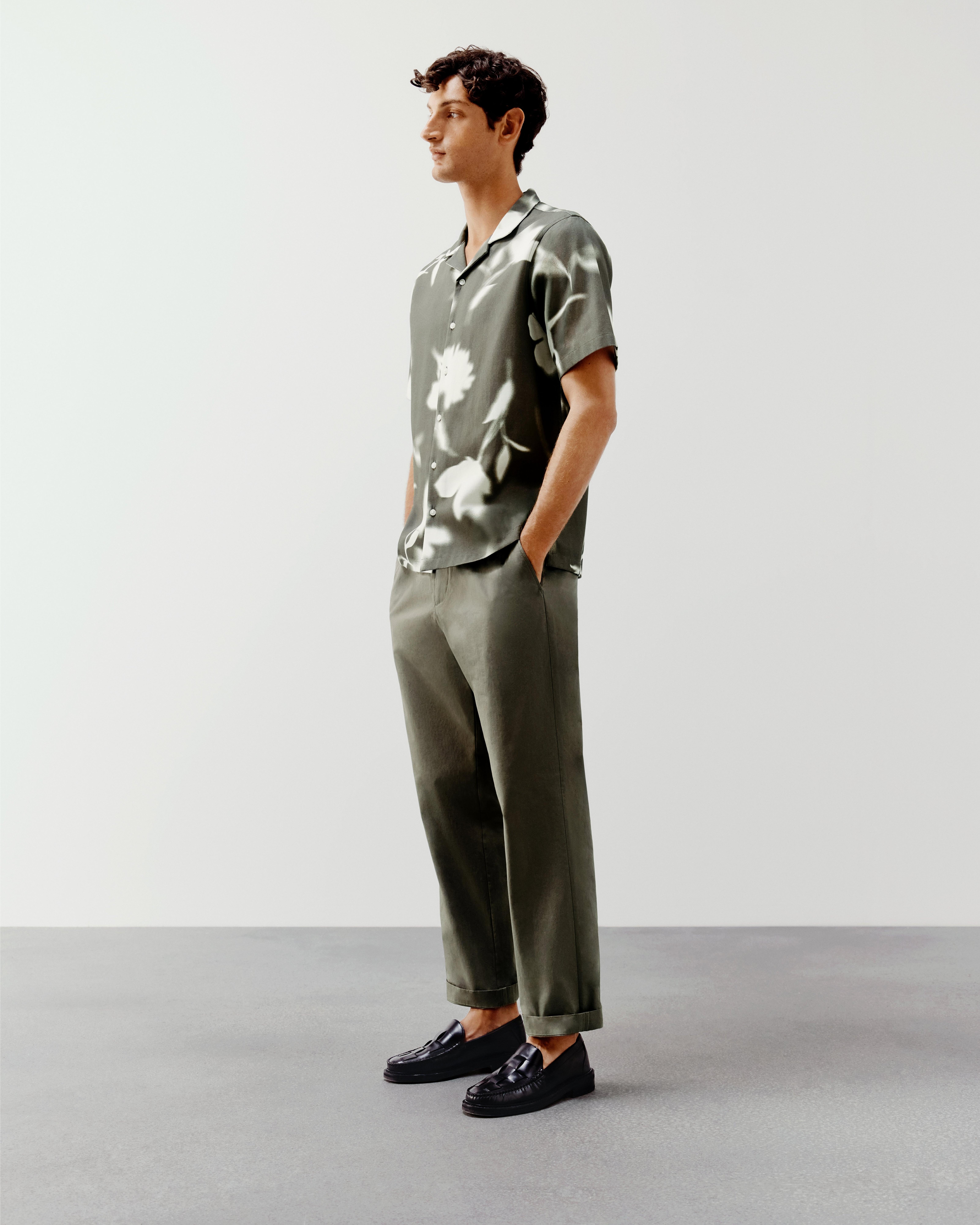 Product image 7 of 7, which shows Kin Easy Summer Trousers, Castor Grey, S