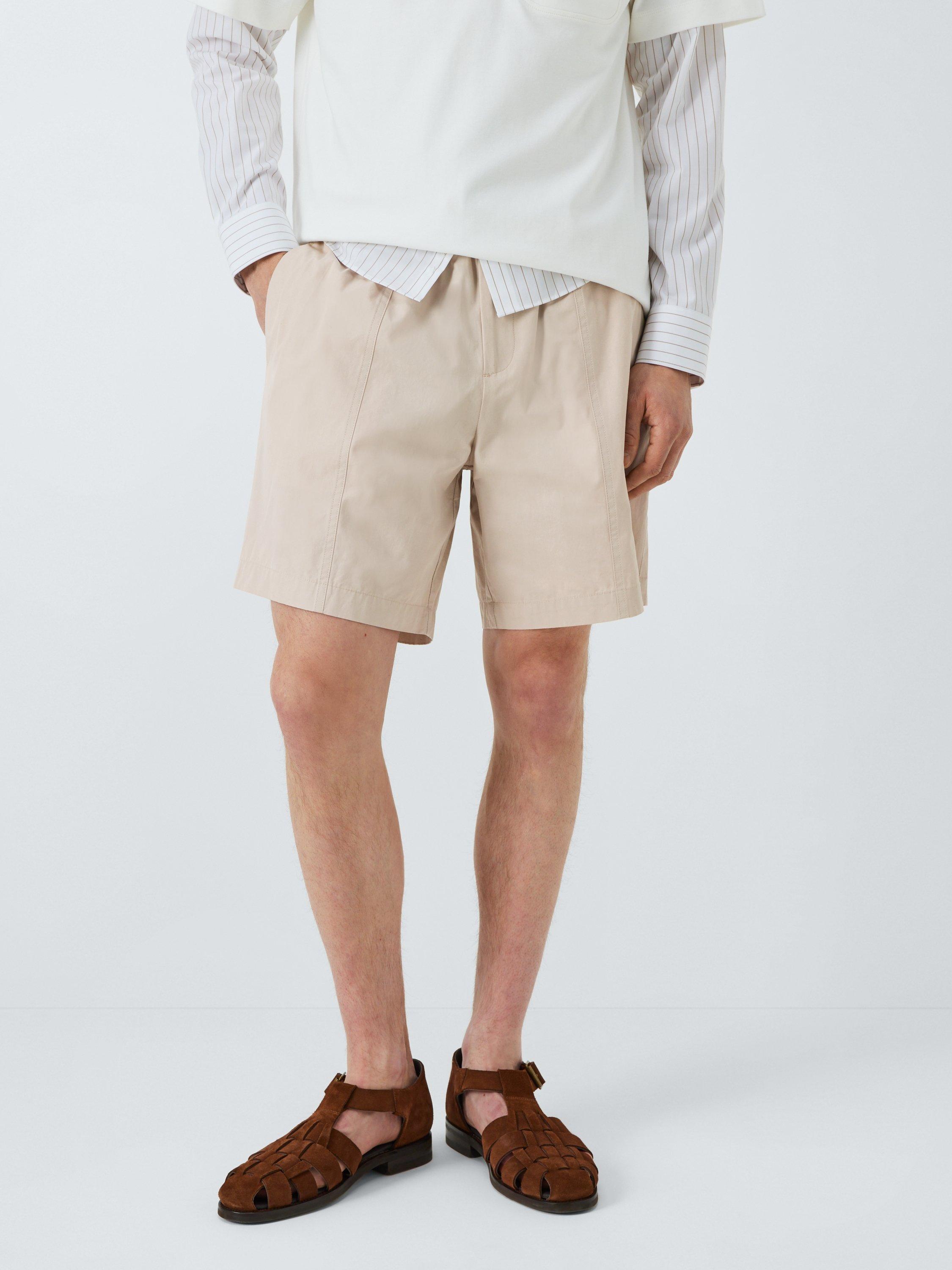 Product image 1 of 6, which shows Kin Seam Detail Shorts, Abbey Stone, XL
