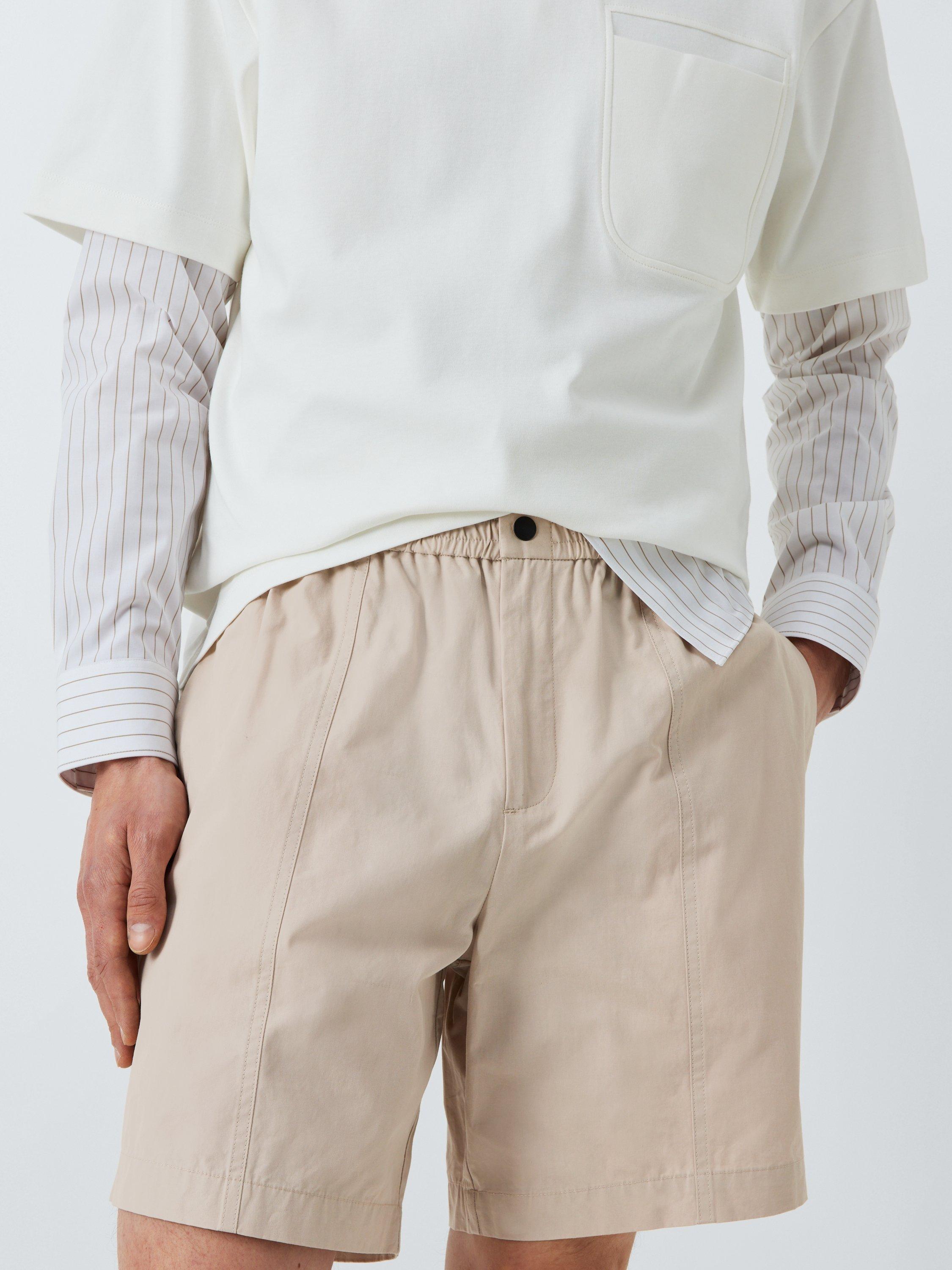 Product image 5 of 6, which shows Kin Seam Detail Shorts, Abbey Stone, XL