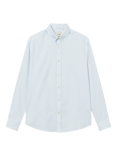 forét Organic Cotton Life Shirt, Light Blue/White