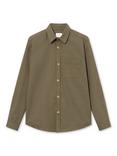 forét Organic Cotton Jacquard Shirt, Army