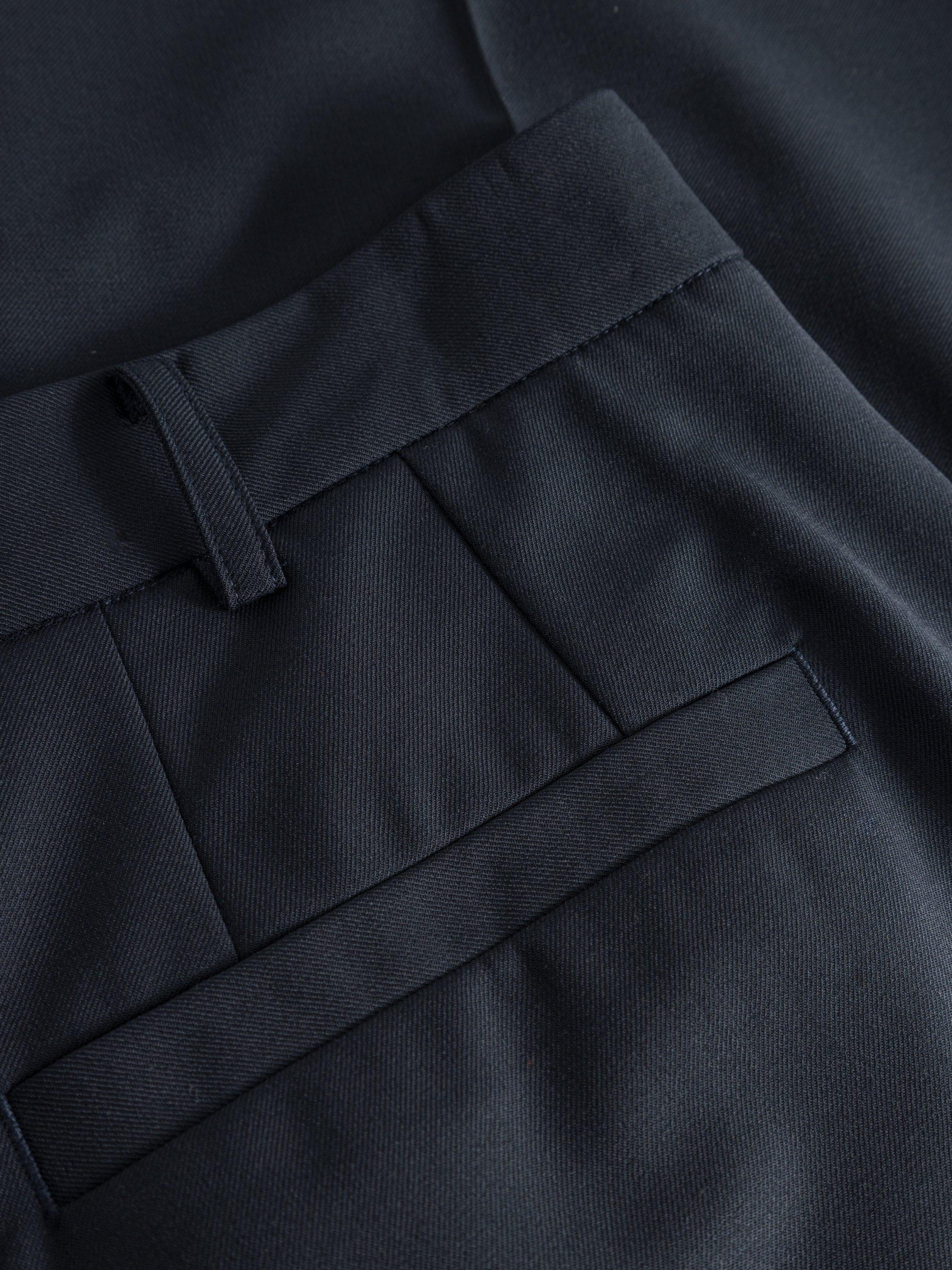 Product image 2 of 5, which shows forét Writer Straight Cut Trousers, Navy, 30R