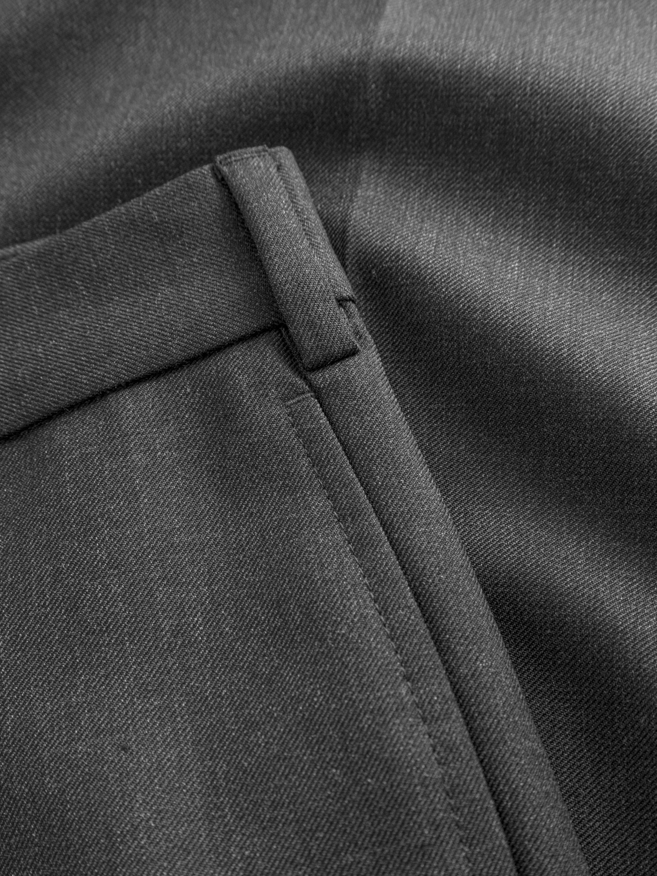 Product image 3 of 5, which shows forét Writer Straight Cut Trousers, Navy, 30R