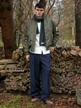 forét Writer Straight Cut Trousers, Navy
