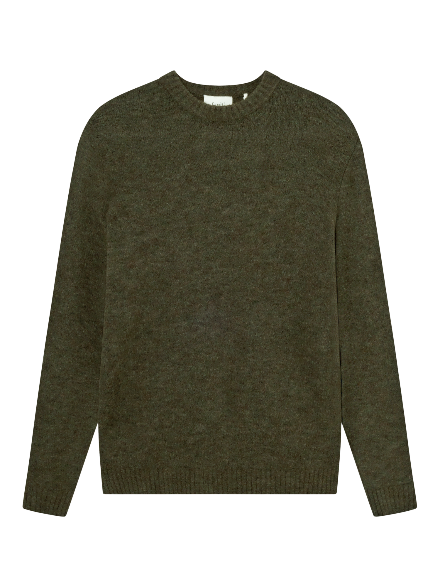 forét Alpine Knit Jumper, Dark Moss