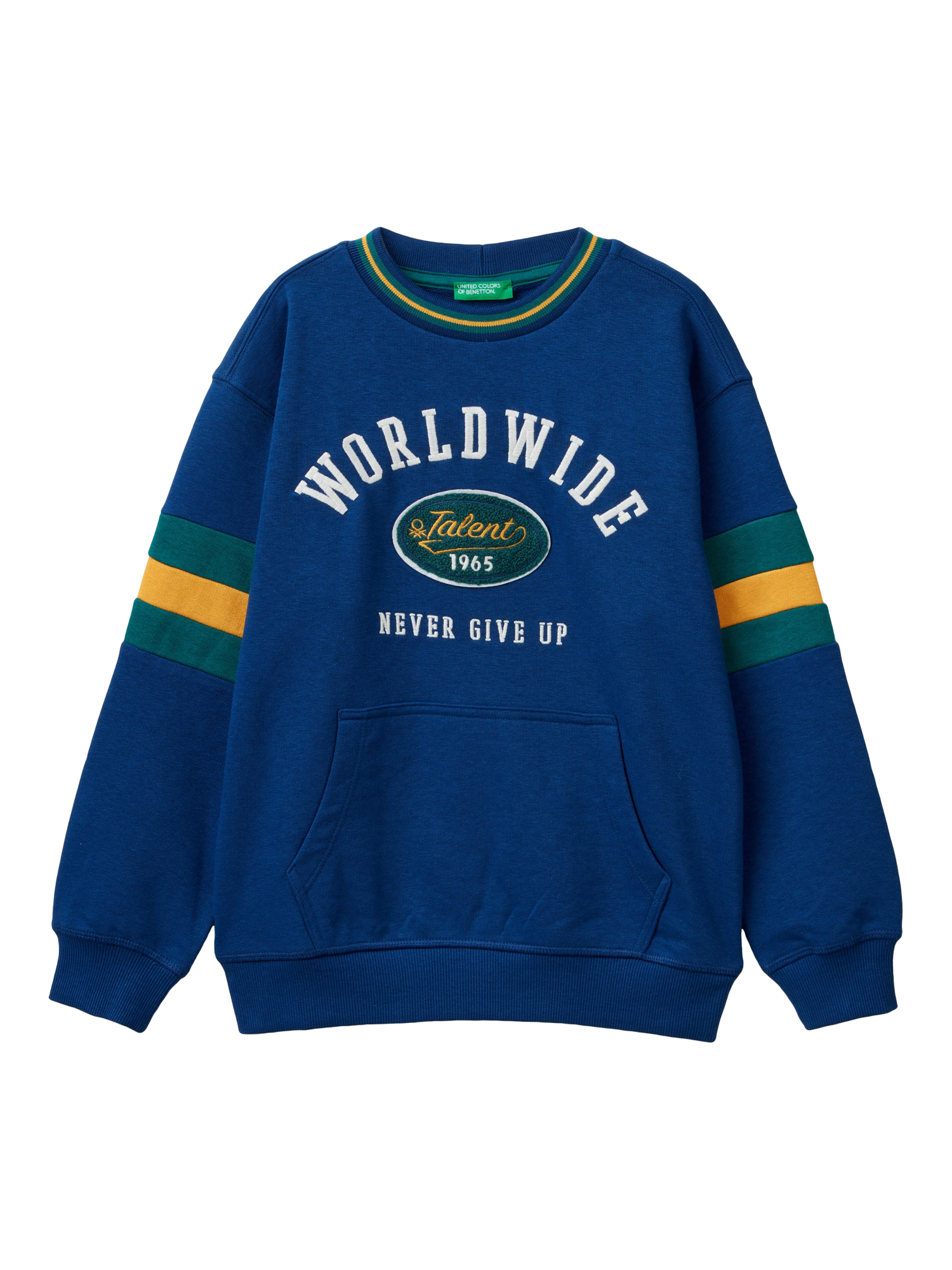 Benetton logo sweatshirt best sale