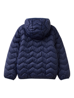 Benetton Kids' Zig Zag Padded Jacket, Night Blue - view 2, Night Blue