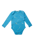 Little Green Radicals Baby Dawn Easy Feeding Adaptive Bodysuit, Blue/Multi