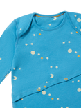 Little Green Radicals Baby Dawn Easy Feeding Adaptive Bodysuit, Blue/Multi