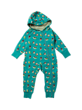 Little Green Radicals Kids' Adaptive Reversible Cotton Bodysuit, Teal/Multi