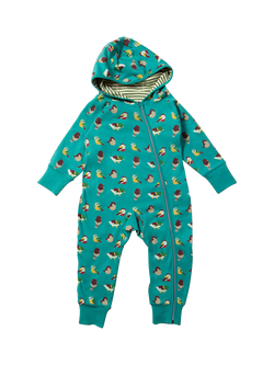 Little Green Radicals Kids' Adaptive Reversible Cotton Bodysuit, Teal/Multi, Teal/Multi