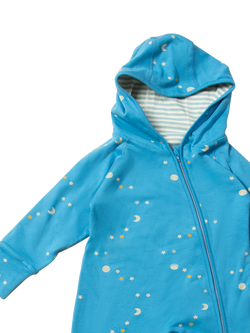 Little Green Radicals Baby Dawn Adaptive Reversible Hooded Snuggle Suit, Blue/Multi - view 2, Blue/Multi