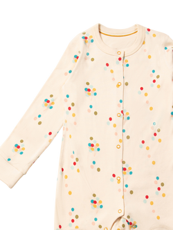 Little Green Radicals Baby Rainbow Balloons Adaptive Onesie, Cream/Multi - view 2, Cream/Multi