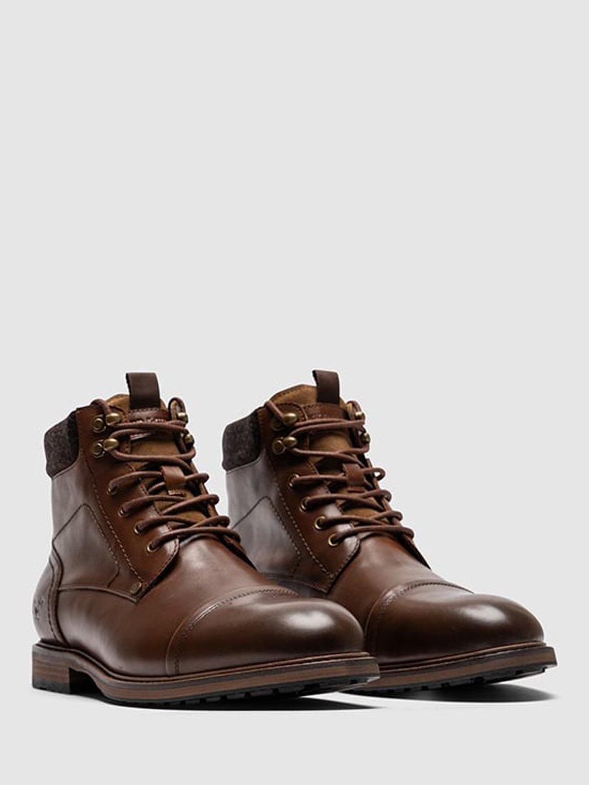 Rodd Gunn Dobson Insulated Leather Military Boots Amaretto