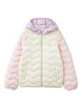 Benetton Kids' Colour Block Zig Zag Padded Jacket, Multi