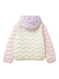 Benetton Kids' Colour Block Zig Zag Padded Jacket, Multi