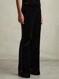 Reiss Petite Parisa Velvet Flared Suit Trousers