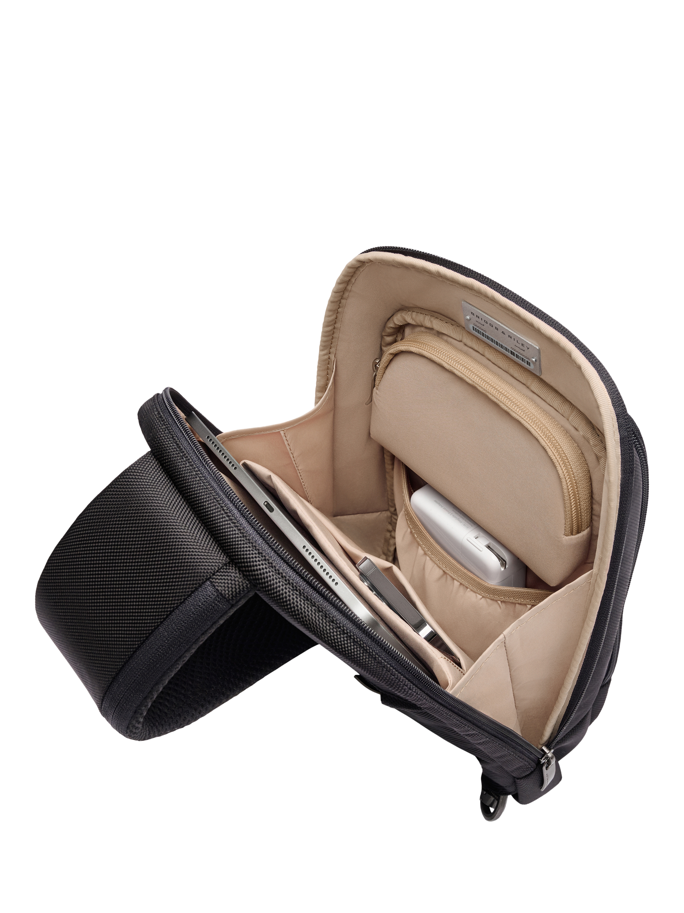 Product image 6 of 10, which shows Briggs & Riley Sling Bag, 8.6L, Black