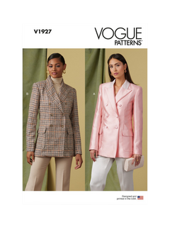 Vogue Misses' Double Breasted Jacket Sewing Pattern, V1927, B5