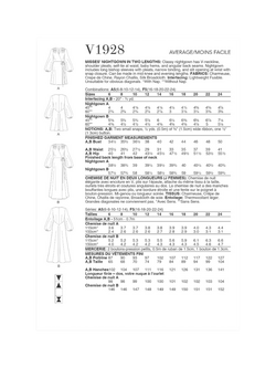 Vogue Misses' Nightgown Sewing Pattern, V1928 - view 2, White
