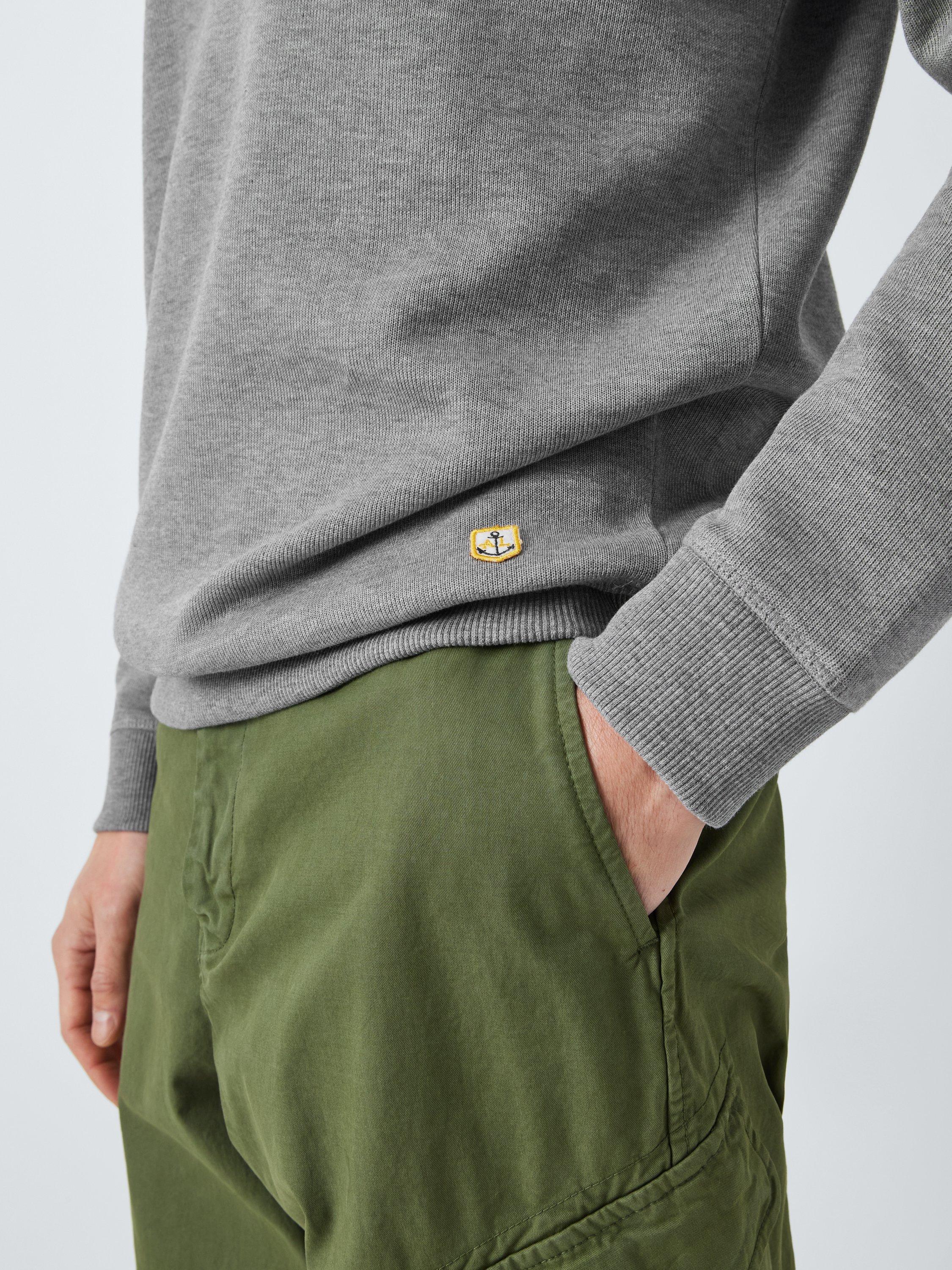 Product image 6 of 6, which shows Armor Lux Crew Neck Sweatshirt, Misty Grey/Boucle, S