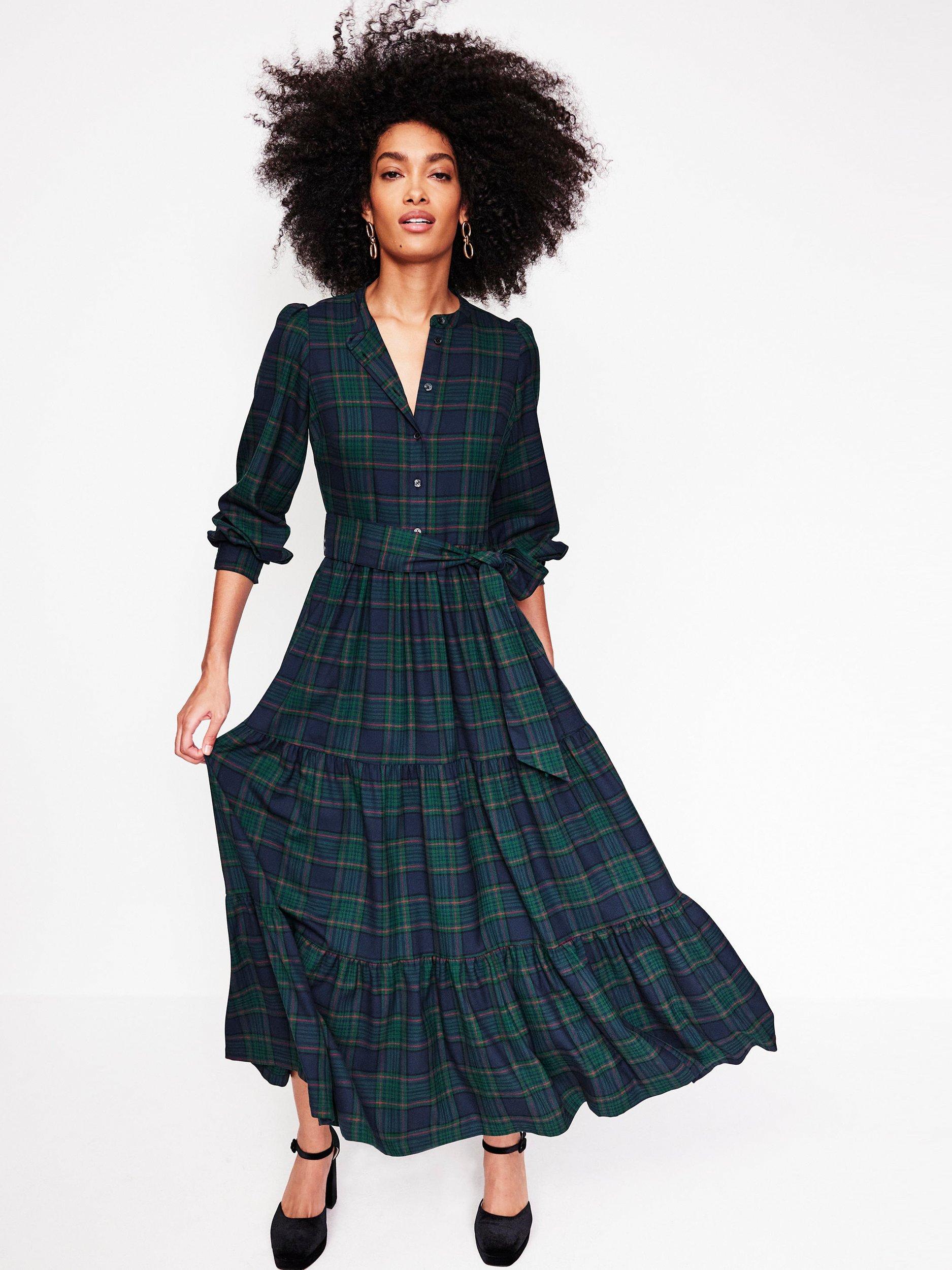 Boden tartan dress hotsell