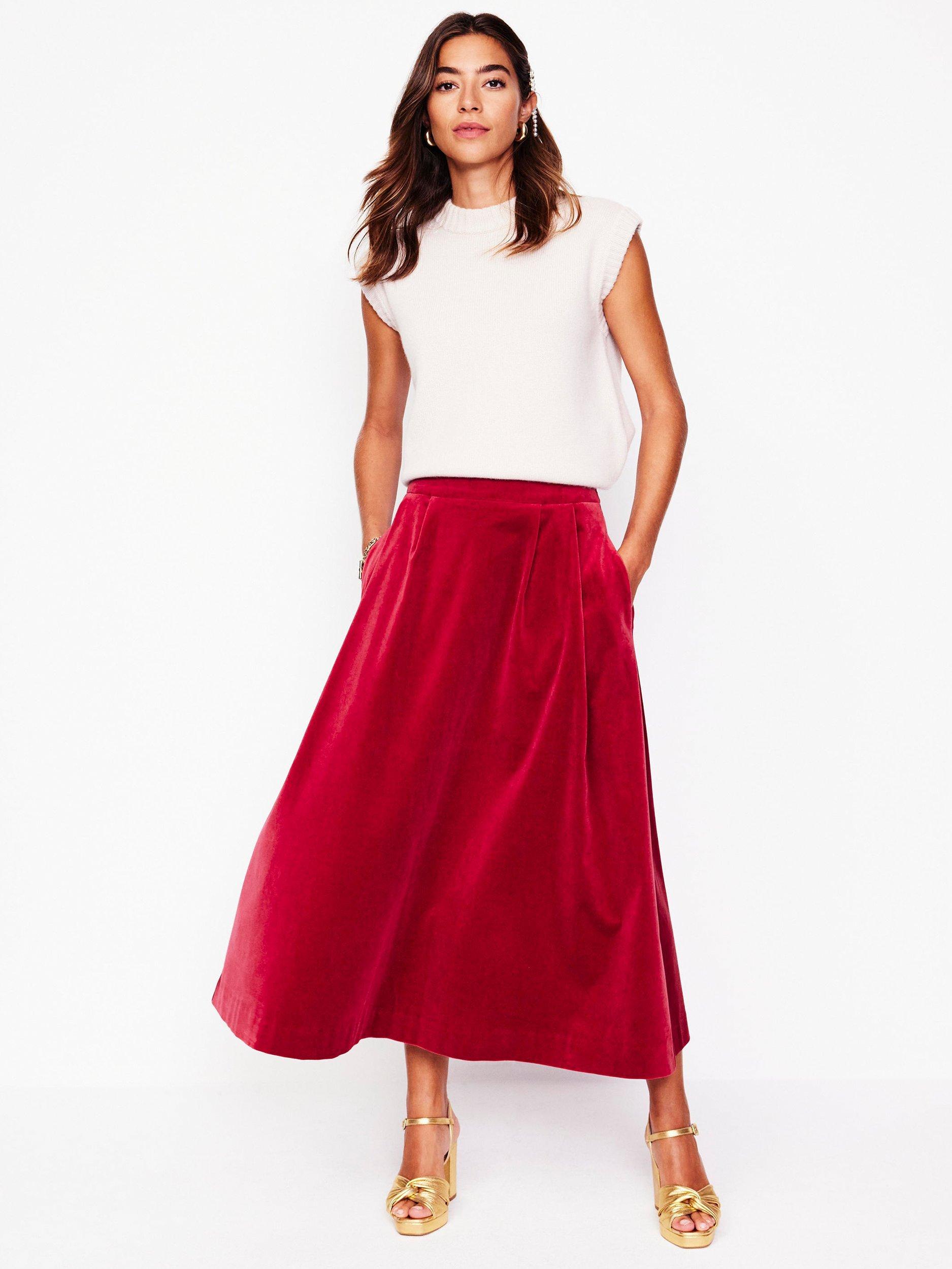 Red skirt john lewis sales