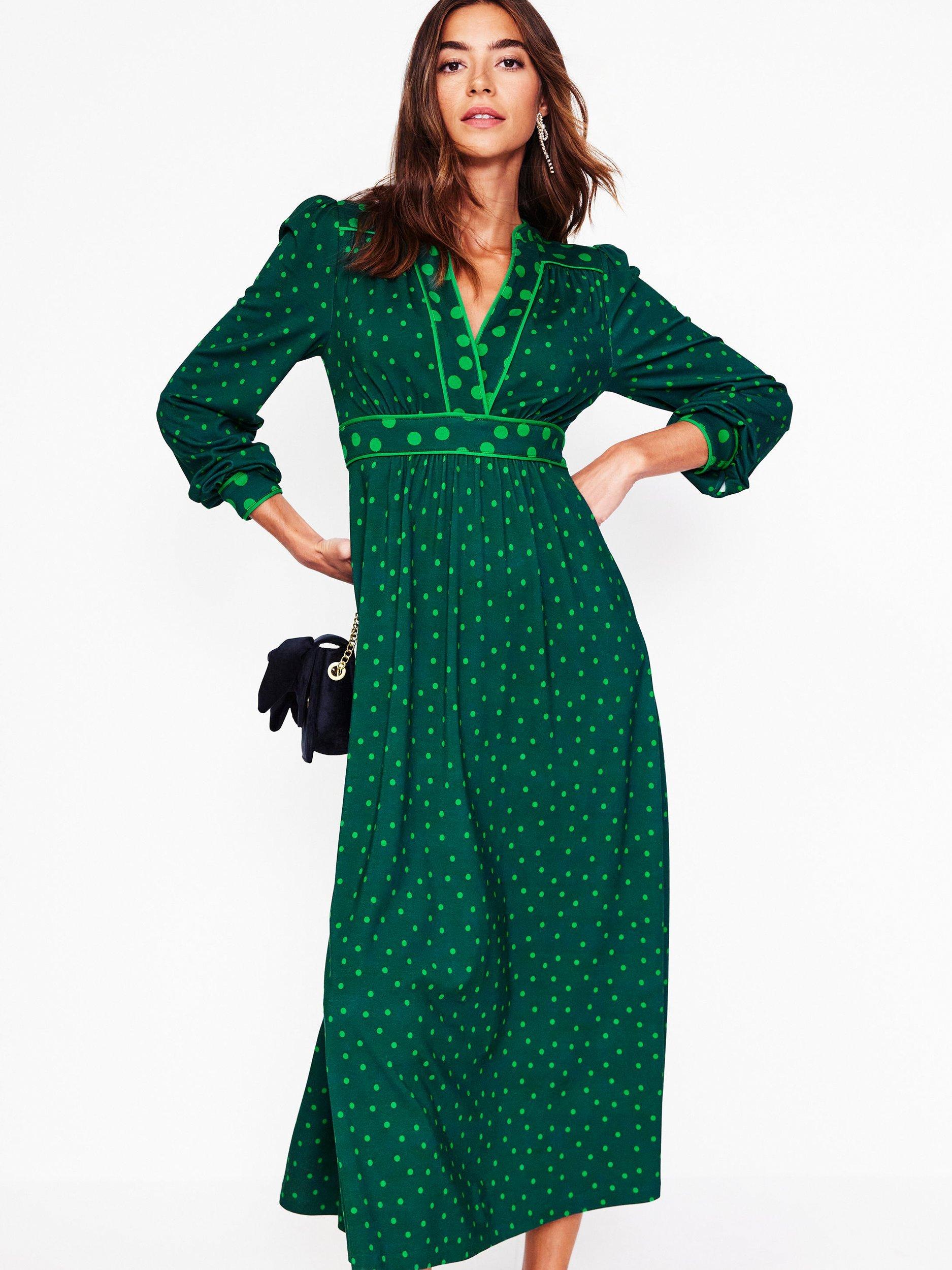 Boden Hotched Ponte Dress, Glade