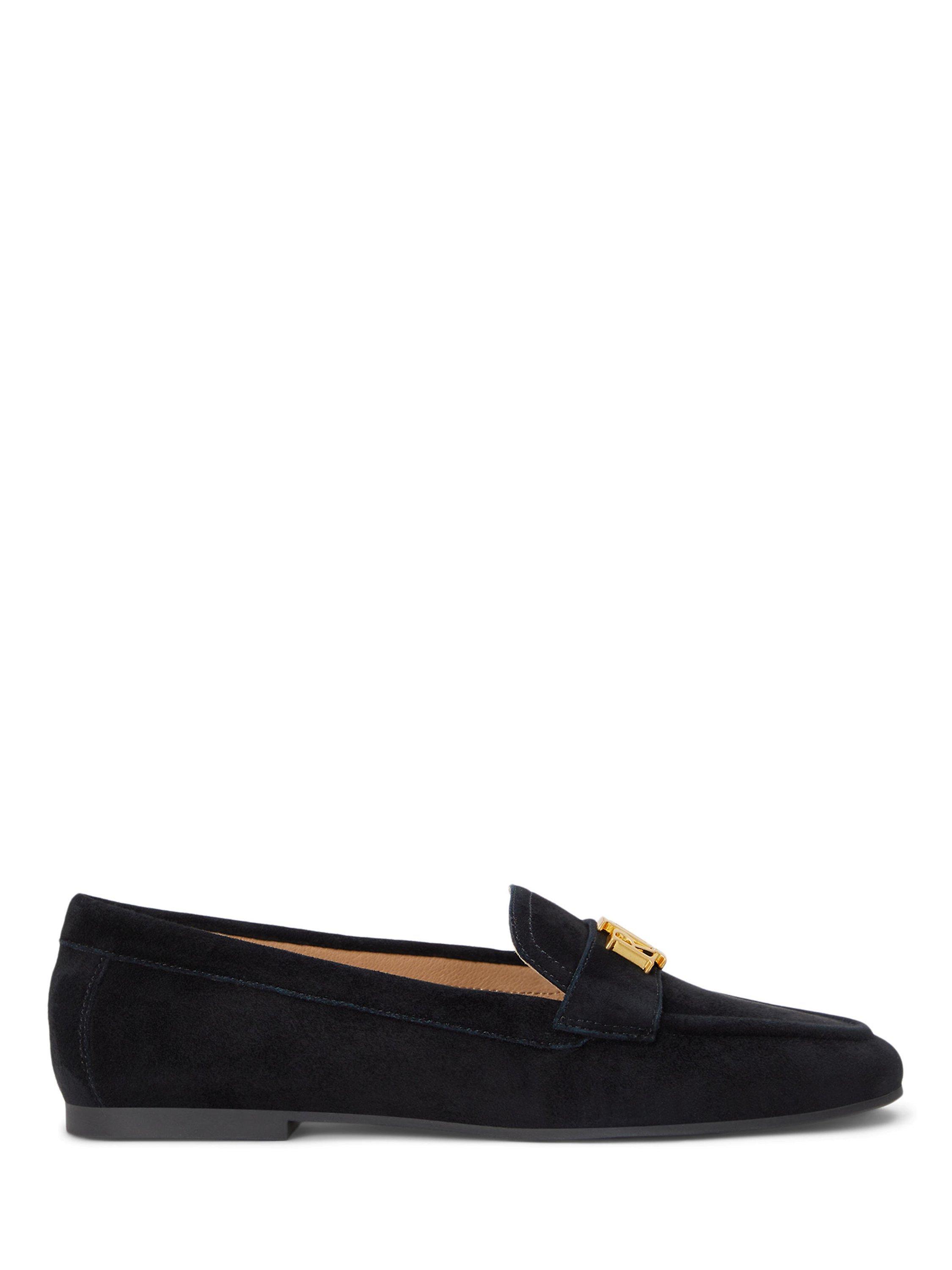 Ralph lauren women's loafers black on sale